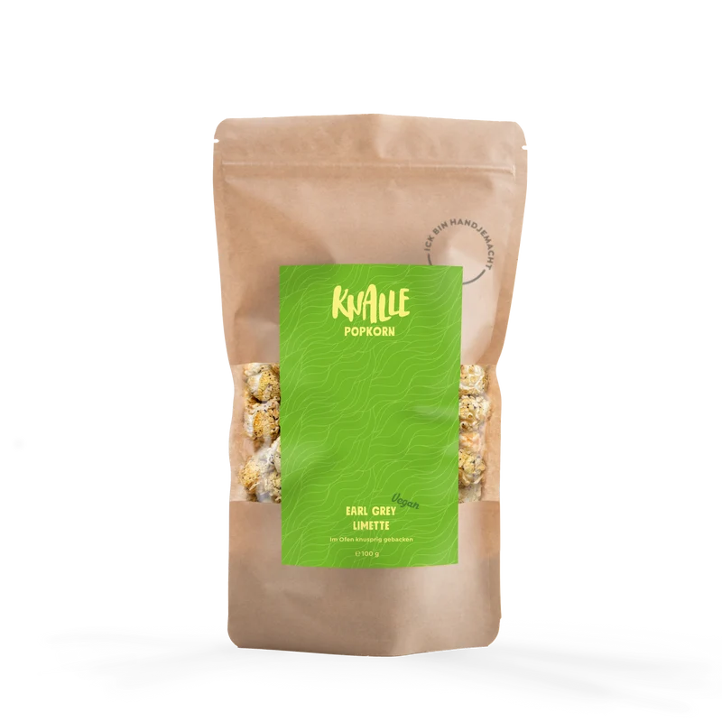 Earl Grey Limette Popcorn – vegan & saisonal